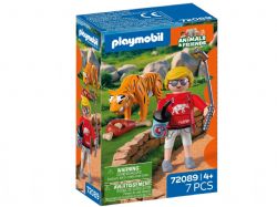 PLAYMOBIL ANIMALS & FRIENDS - TIGRE ET VISITEUR #72089
